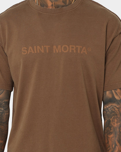 Saint Morta Official El Duplo Vintage T-Shirt Vintage Brown