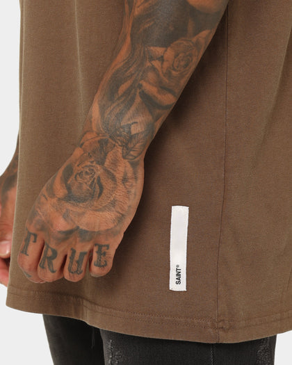 Saint Morta Official El Duplo Vintage T-Shirt Vintage Brown