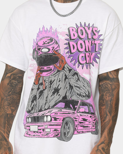 Goat Crew Boys Don't Cry T-Shirt White