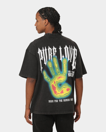 Loiter Pure Love Vintage T-Shirt Black Wash