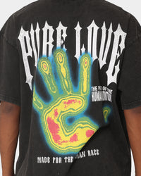 Loiter Pure Love Vintage T-Shirt Black Wash