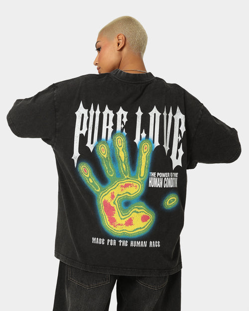Loiter Pure Love Vintage T-Shirt Black Wash