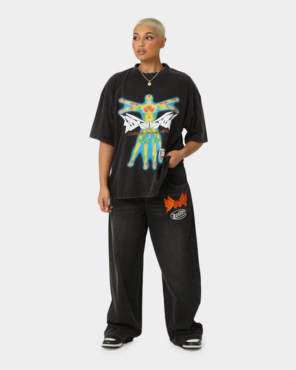 Loiter Pure Love Vintage T-Shirt Black Wash