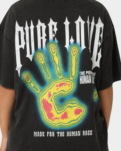 Loiter Pure Love Vintage T-Shirt Black Wash