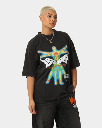 Loiter Pure Love Vintage T-Shirt Black Wash