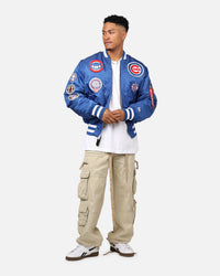 New Era X Alpha Series X MLB Chicago Cubs MA-1 Bomber Jacket Blue