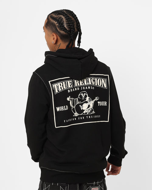 True Religion Big T Zip Thru Jacket Jet Black