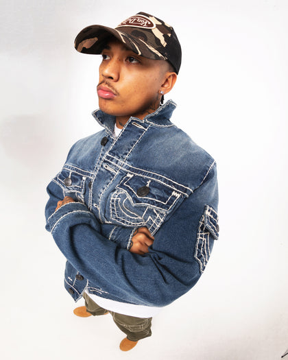 True Religion Jimmy 5 Pocket Super T Jacket Mountain Laurel