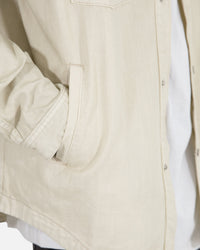 MNML Denim Over Long Sleeve T-Shirt White