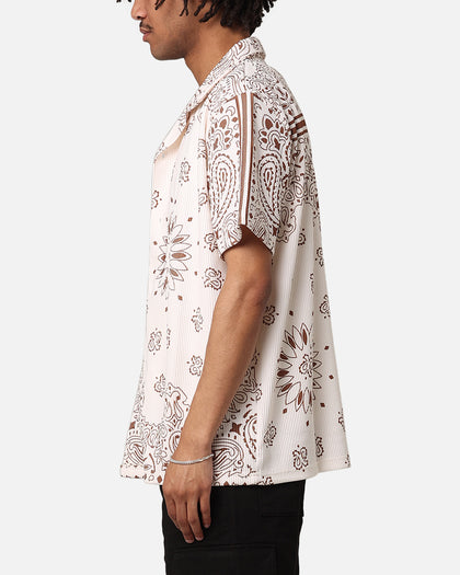 XXIII Paisley Nights Button Up Shirt Cream/Brown