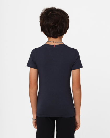 Tommy Hilfiger Kids' Flag Rib Insert T-Shirt Twilight Navy