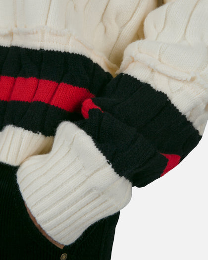 MNML Classic V Neck Sweater Off White