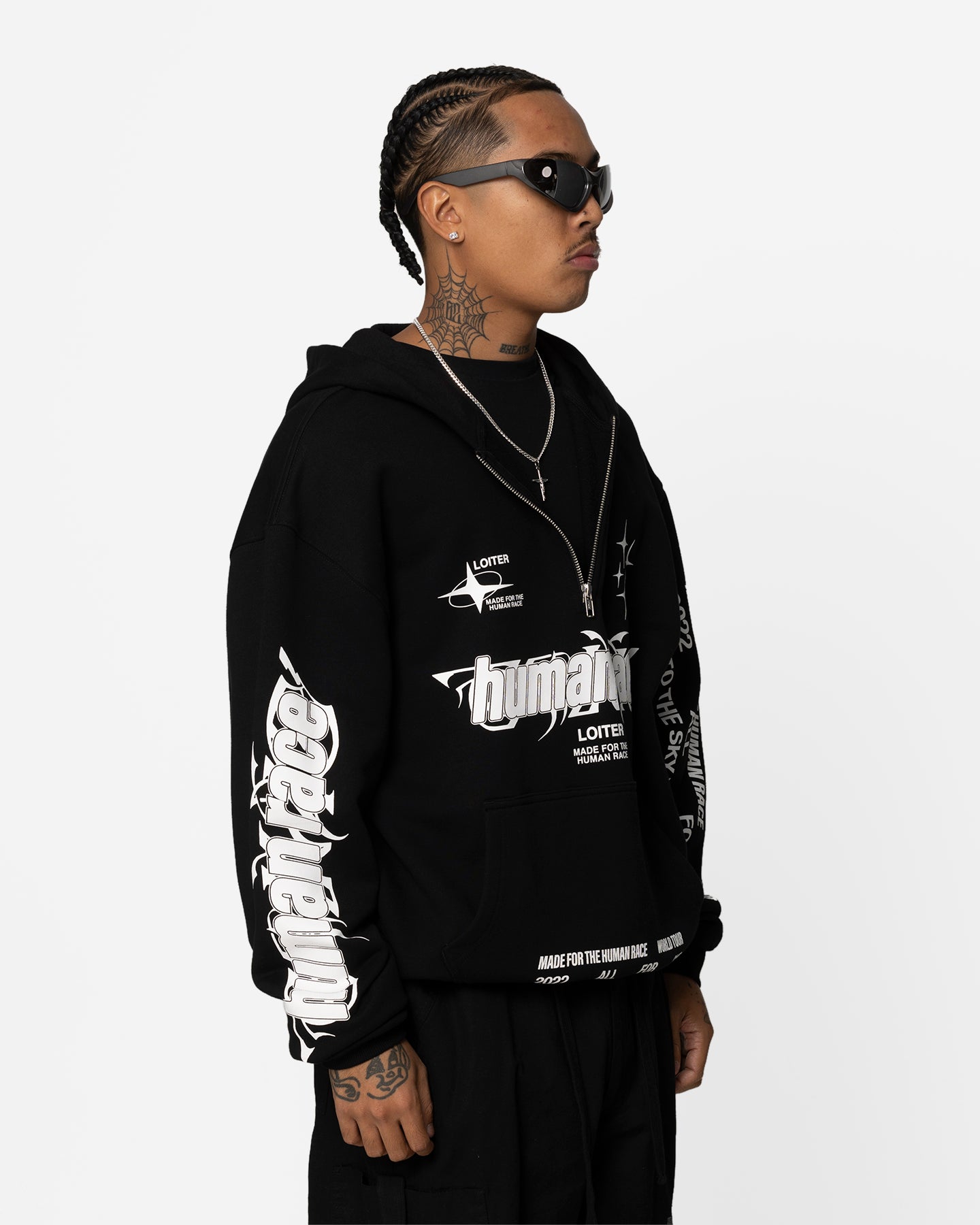 Loiter Rave Zip Hoodie Black | Culture Kings US