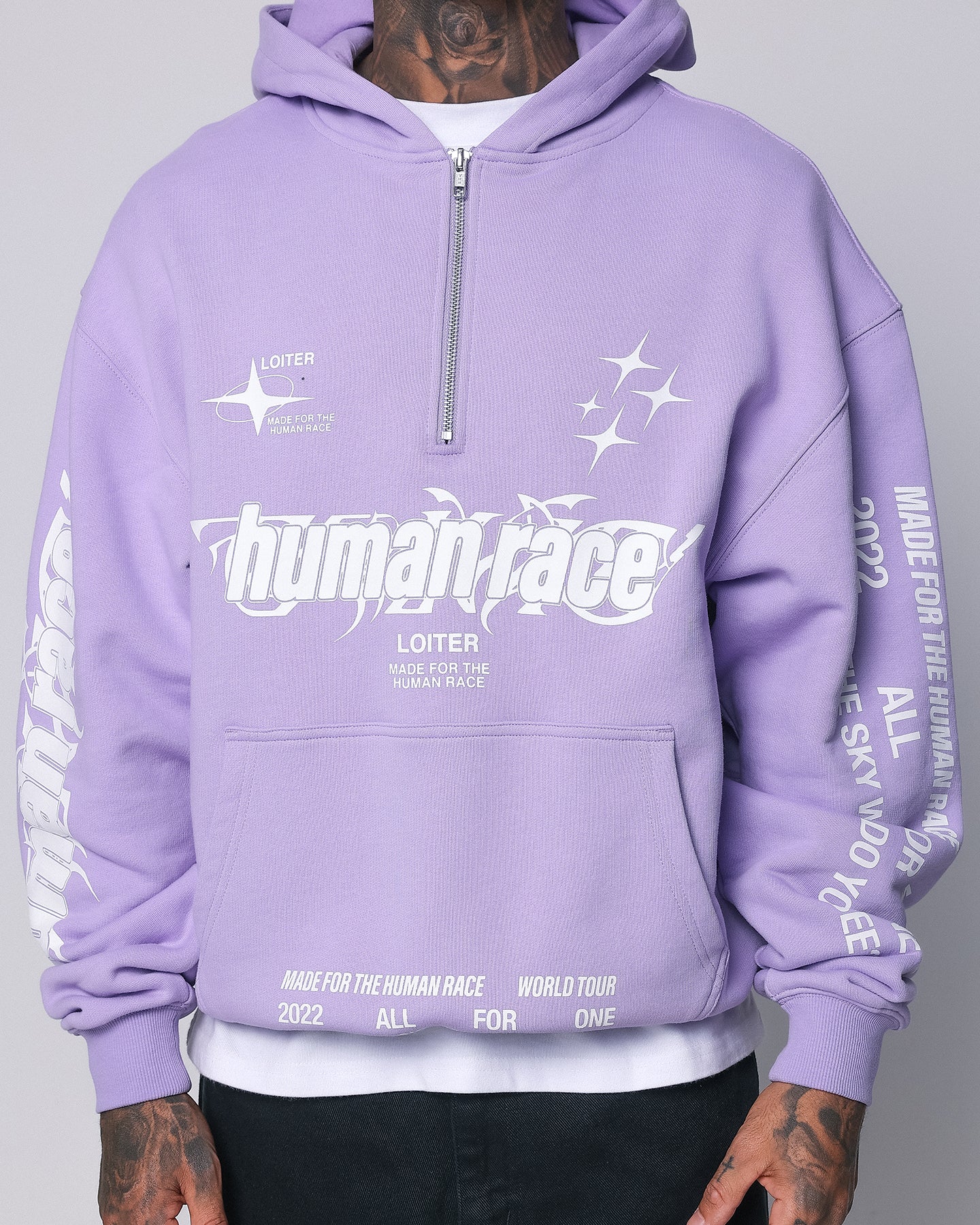 Loiter Rave Zip Hoodie Lilac | Culture Kings US