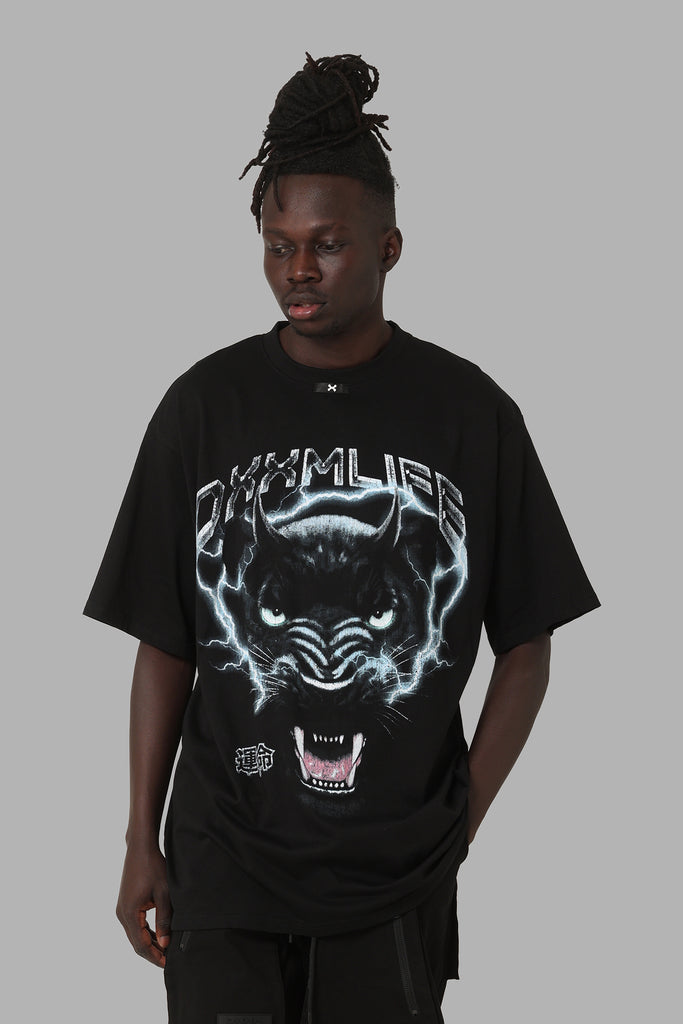 DXXMLife Panther Baggy T-Shirt Black | Culture Kings US