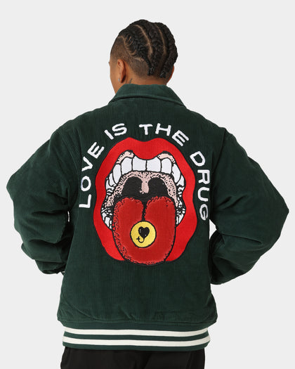 Obey Unwound Corduroy Jacket Dark Cedar