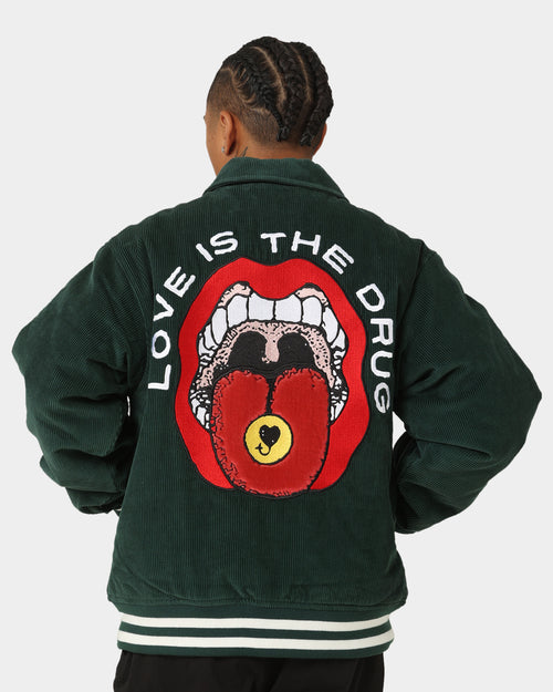 Obey Unwound Corduroy Jacket Dark Cedar