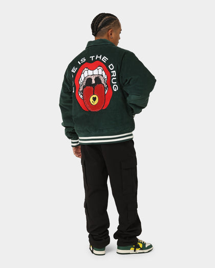 Obey Unwound Corduroy Jacket Dark Cedar