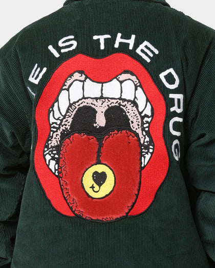 Obey Unwound Corduroy Jacket Dark Cedar