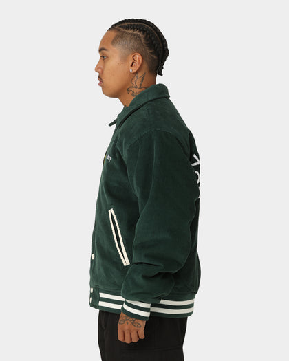 Obey Unwound Corduroy Jacket Dark Cedar