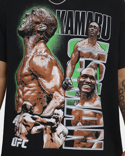 UFC By Goat Crew Kamaru Usman Vintage T-Shirt Black Wash