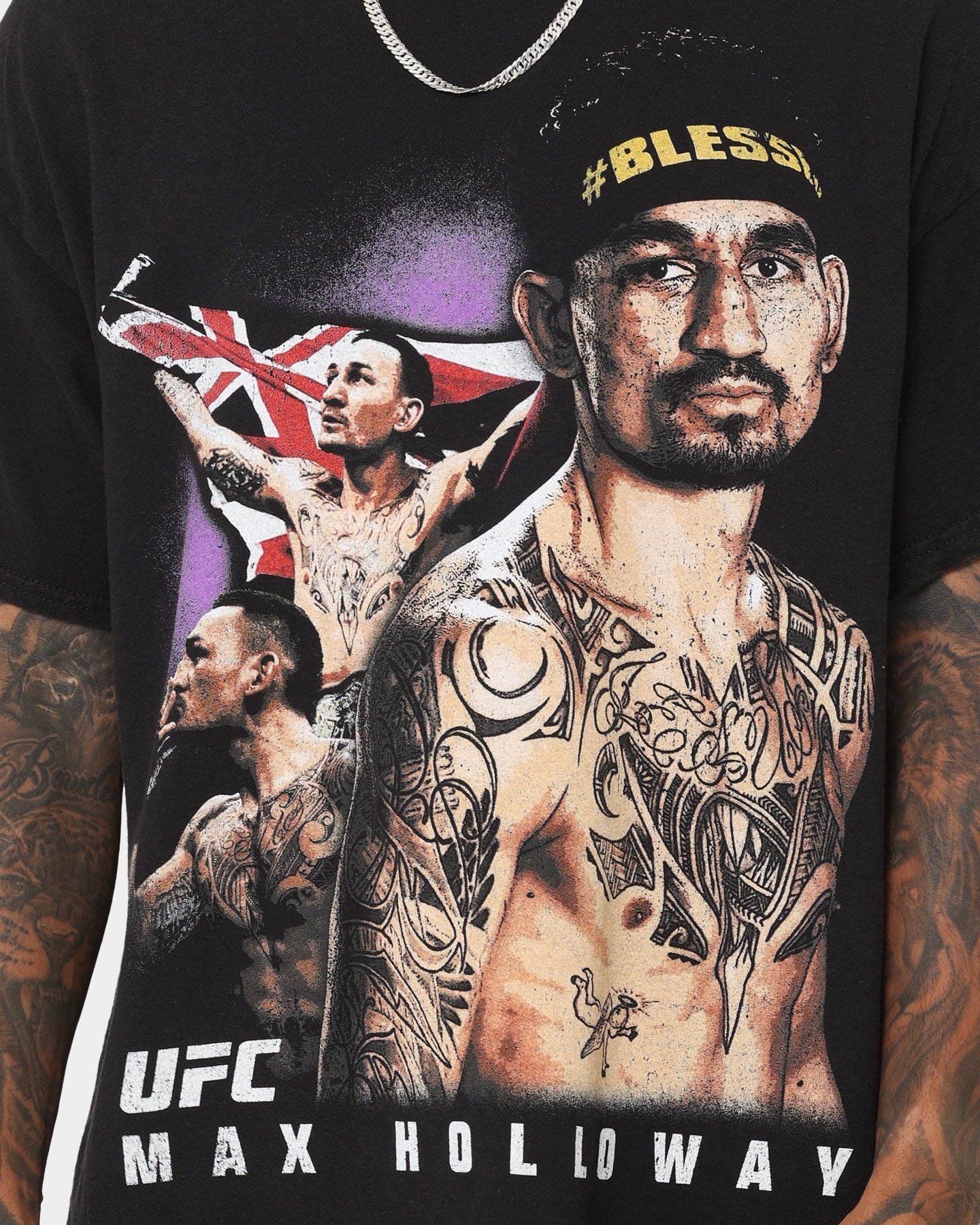 UFC By Goat Crew Max Holloway Vintage T-Shirt Black Wash | Culture