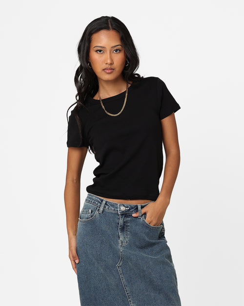 AS Colour Women's Organic Rib T-Shirt Black