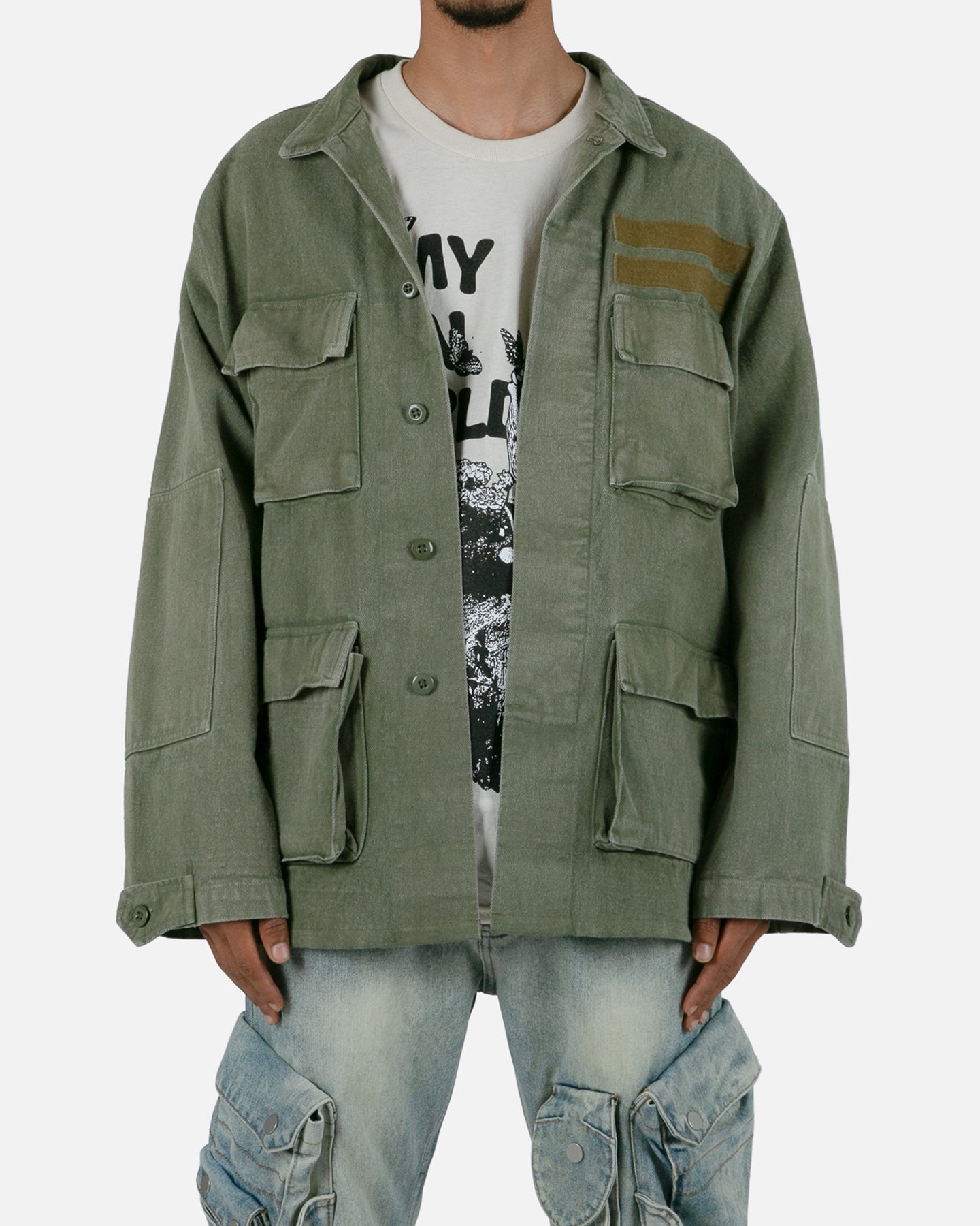 MNML Vintage Army Jacket Olive | Culture Kings US
