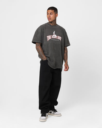 The Night Shift Gentleman's Club Heavyweight Vintage T-Shirt Black Wash