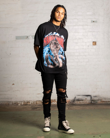 Saint Morta Cobra Boxy T-Shirt Black