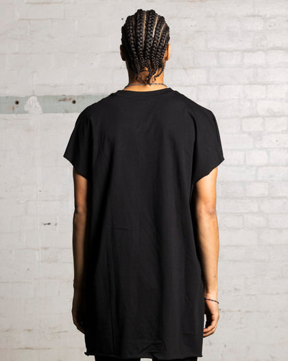 Saint Morta Snake Eyes Cutoff Bat T-Shirt Black/White