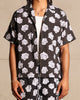 Saint Morta Vintage Rose Short Sleeve Shirt Black