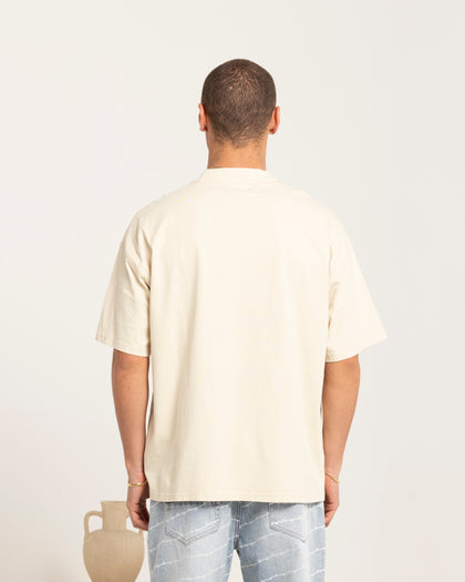 Carre Class Oversized Pocket T-Shirt Light Stone