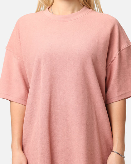 Carre Terry Oversized T-Shirt Rose