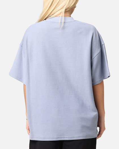 Carre Terry Oversized T-Shirt Blue