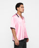 Loiter Flora Button Up T-Shirt Pink
