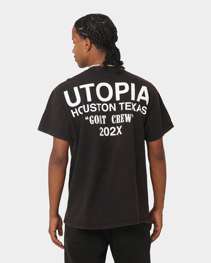 Goat Crew Utopia Vintage T-Shirt Washed Black