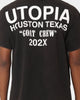 Goat Crew Utopia Vintage T-Shirt Washed Black