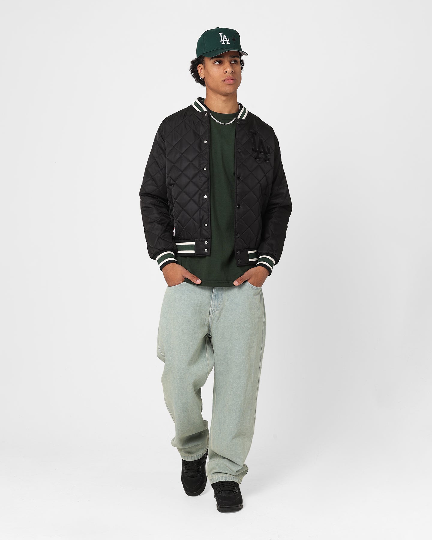 New Era Los Angeles Dodgers Jacket 日本未発売 New Era Los Angeles Dodgers Nylon Varsity Jacket Bright Royal