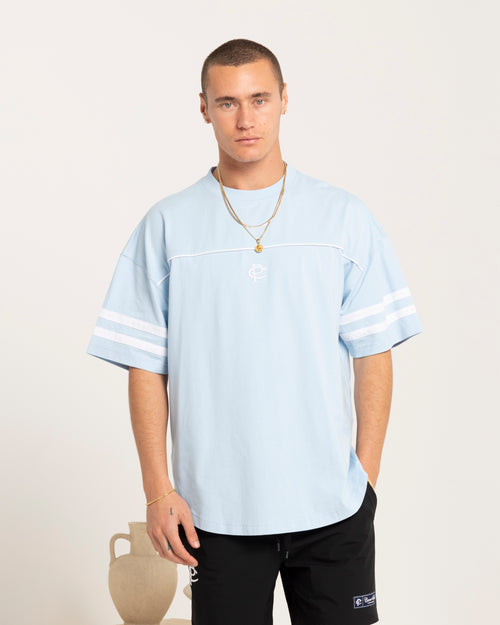 Carre CP Grid Iron T-Shirt Light Blue