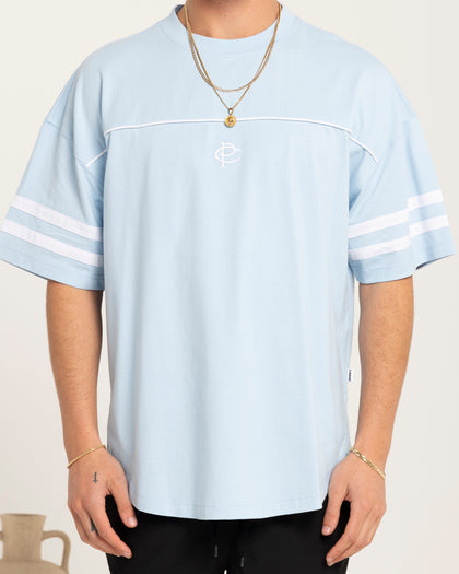 Carre CP Grid Iron T-Shirt Light Blue