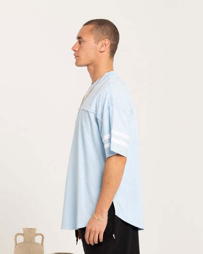 Carre CP Grid Iron T-Shirt Light Blue