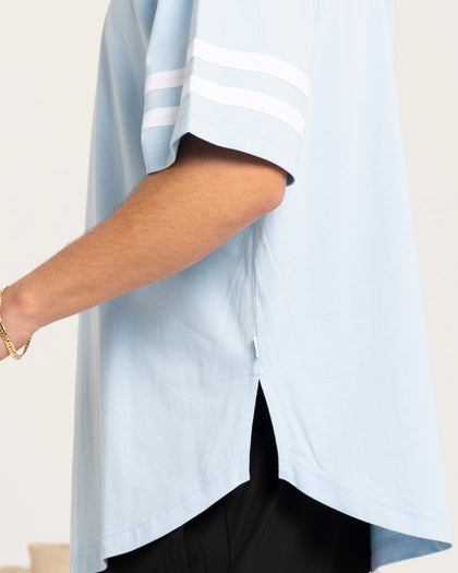 Carre CP Grid Iron T-Shirt Light Blue