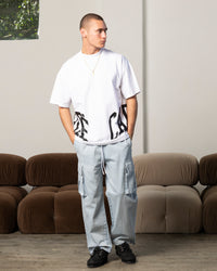 Carre Double Arch Oversized T-Shirt White
