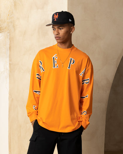 Carre Global Oversized Long Sleeve T-Shirt Orange