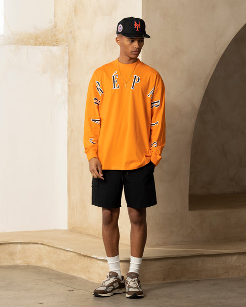 Carre Global Oversized Long Sleeve T-Shirt Orange