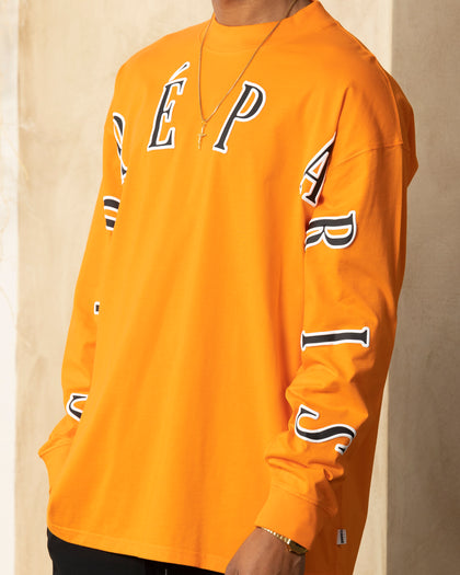 Carre Global Oversized Long Sleeve T-Shirt Orange