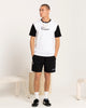 Carre Script Two Tone T-Shirt White/Black