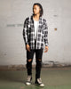 Saint Morta Mulberry Long Sleeve Flannel Shirt Black/White