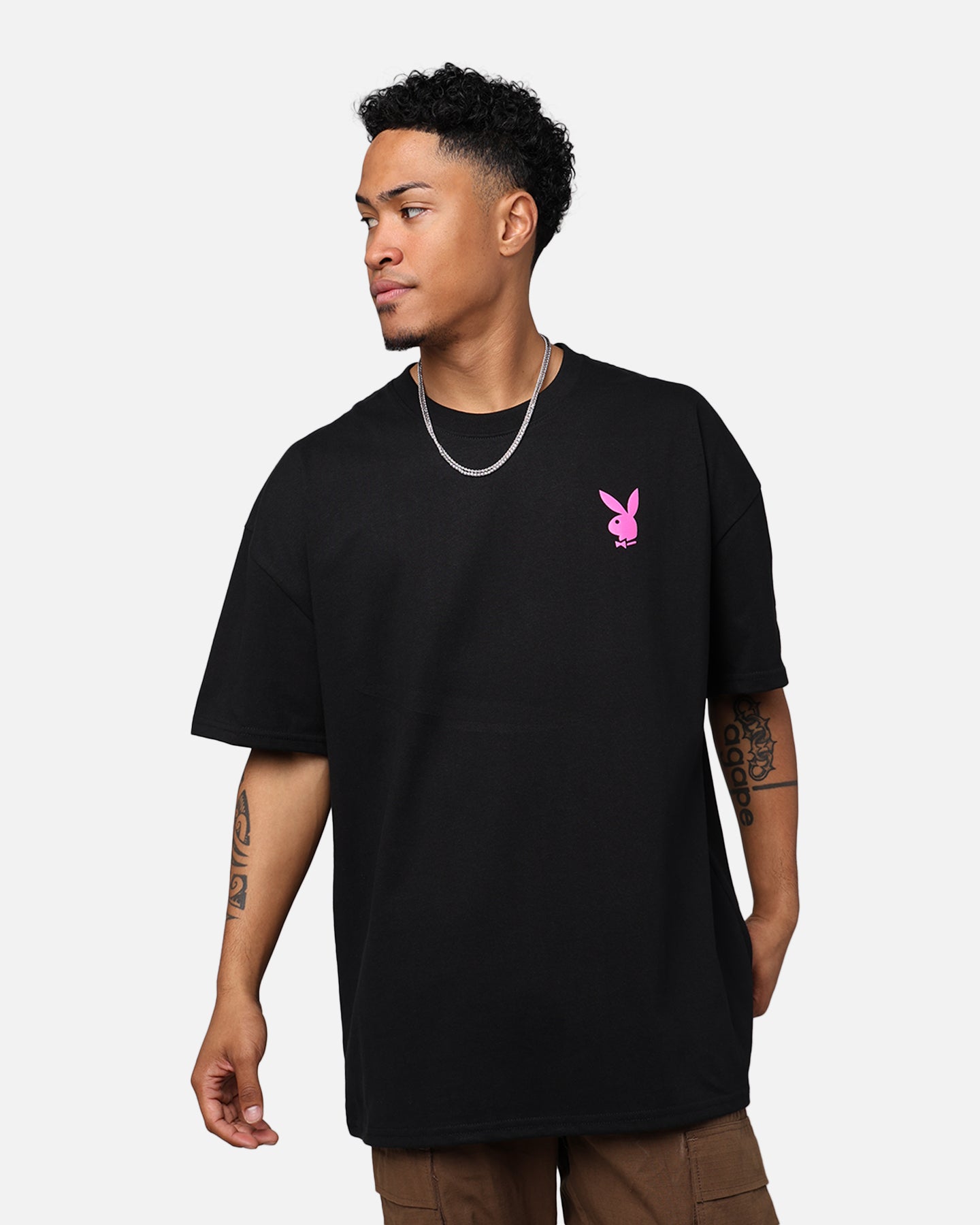 Playboy By Culture Kings Stacked T-Shirt Black | Culture Kings US